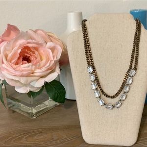 Antique Gold with Diamond stones Necklace